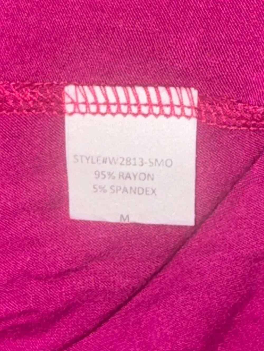 Loveappella Womens Fuchsia Romper With Draped V-Neckline & Shirred Shoulders - Picture 3 of 8